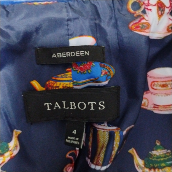 Talbots Aberdeen Wool Blend Herringbone Tweed Blazer 4 - Picture 7 of 16